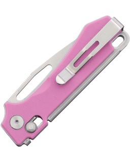 Coltello pieghevole Real Steel Vis Crossbar Sandvik in acciaio 12C27 con impugnatura in G10 blu