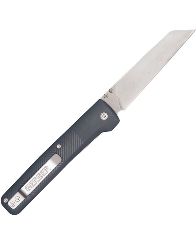 Coltello pieghevole Gerber Tanto Pledge Linerlock, acciaio 7Cr17Mov, manico verde lichene