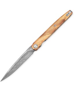 Bestechman Lanza BMK14-D-4 Damascus Olive Wood | Tellknives