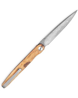 Bestechman Lanza BMK14-D-4 Damascus Olive Wood | Tellknives