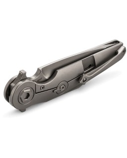 Rike Knife Viper 3 V2 M398 Integral Titanium, marmoriert, schwarz-orange, CF