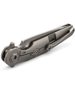 Rike Knife Viper 3 V2 M398 Integral Titanium verde marmorizzato CF