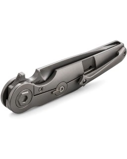 Rike Knife Viper 3 V2 M398 Integral Titanium marbled gold CF