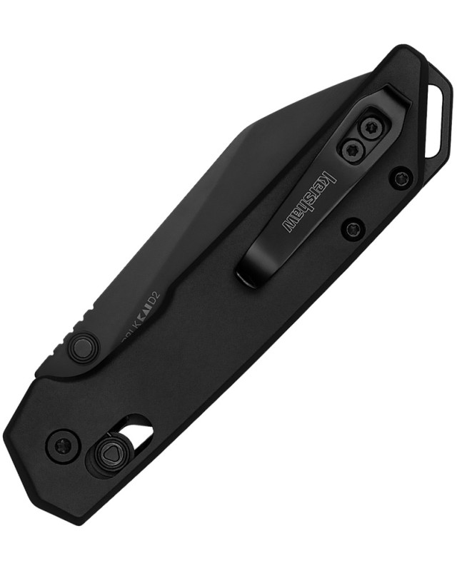 Kershaw Mini Iridium Reverse Tanto Folding Knife 2051R D2 Steel with Grey Aluminium Handle