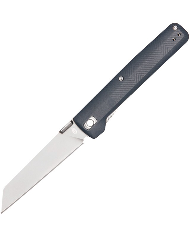 Gerber Tanto Pledge Linerlock Folding Knife, Black, 7Cr17Mov Steel, Lichen Green Handle