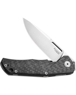 LionSteel Q4TTRO Folding Knife  CPM-MagnaCut Steel Braun Micarta Titanium Handle