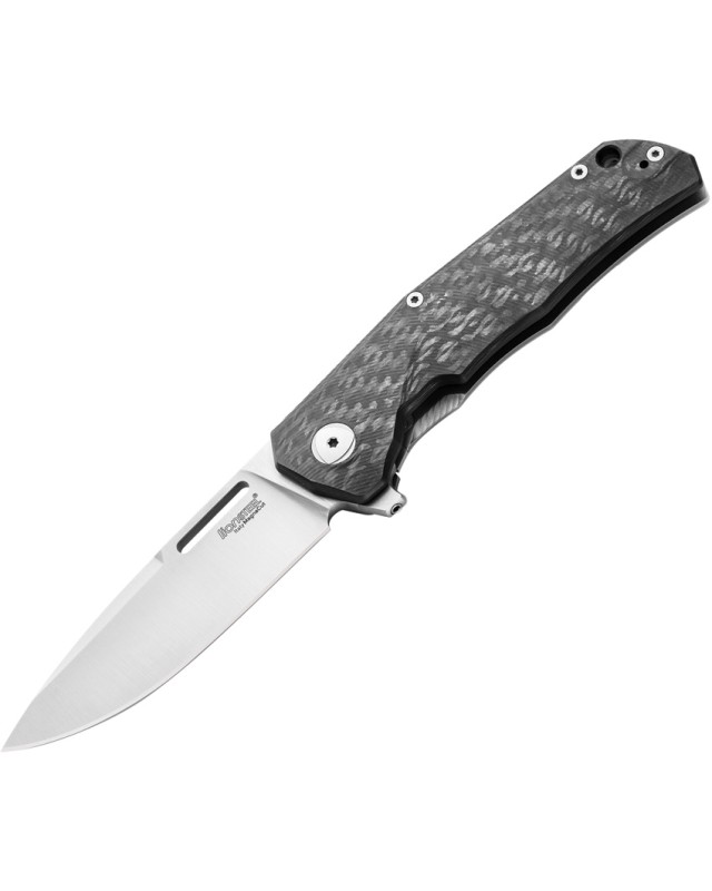 LionSteel Q4TTRO Folding Knife  CPM-MagnaCut Steel Braun Micarta Titanium Handle