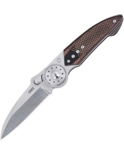 CRKT Walker Blade Lock 4200 14C28N nero e marrone G10