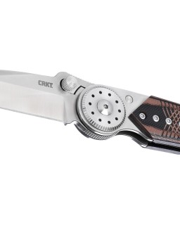 CRKT Walker Blade Lock 4200 14C28N nero e marrone G10