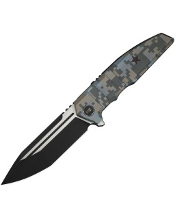 WE Knife Breach WE25077-3 M390 Pixel Pattern Titanium