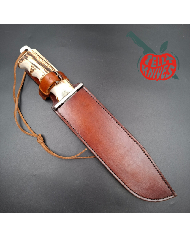 La Grotte du Loup BlackJack Anaconda II SEKI Japan Custom con impugnatura in corno di cervo