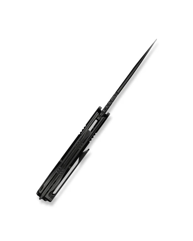 WE Knife Tracks WE23059-1 M390 steel Polished Gray Titanium
