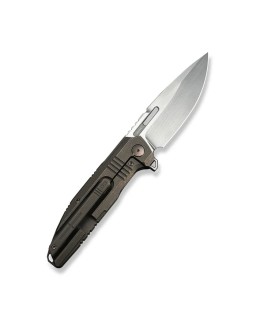 WE Knife Tracks WE23059-2 M390 Satin Steel Bronze Titanium