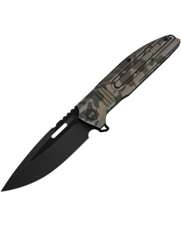 WE Knife Tracks WE23059-3 Acciaio M390 Desert Terrain Titanium