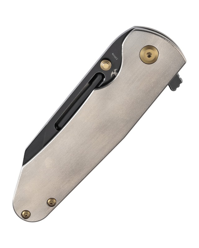 Coltello tascabile Kansept Superhawk  in acciaio CPM S35VN con manico in titanio anodizzato nero