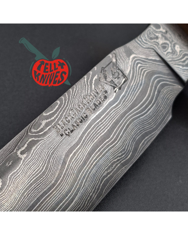 BlackJack Classic Blades Model 1–7 Damascus Crown Stag