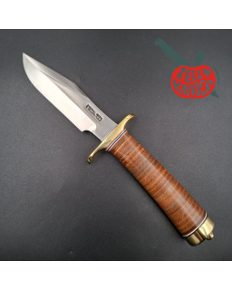Randall Made Knives Model 8-4 Trout & Bird – Leather Handle – Waxed Sheath