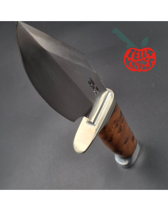 Randall Made Knives Modello 19-5 Bushmaster – Thuja – Argento nichelato – Becco di corvo