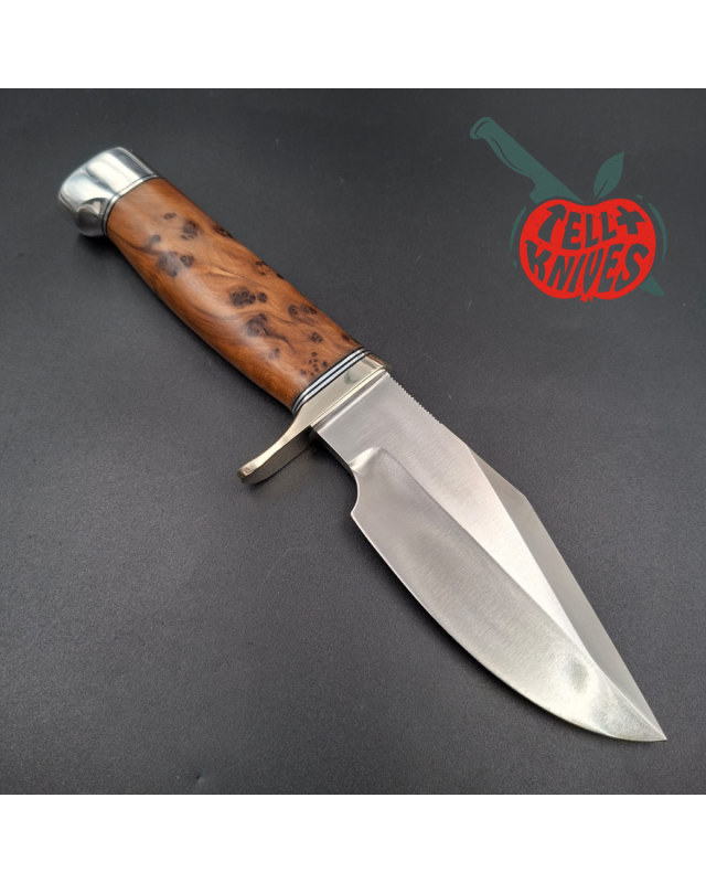 Randall Made Knives Modello 19-5 Bushmaster – Thuja – Argento nichelato – Becco di corvo