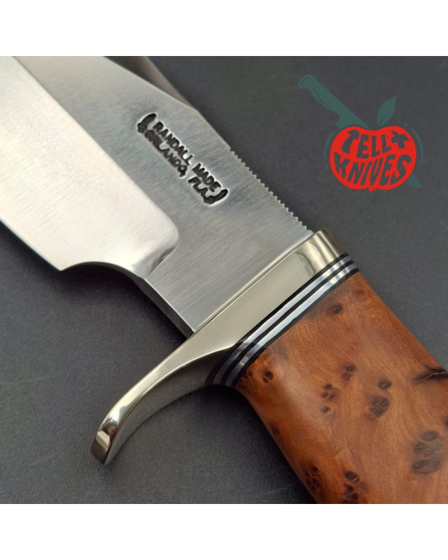 Randall Made Knives Modello 19-5 Bushmaster – Thuja – Argento nichelato – Becco di corvo
