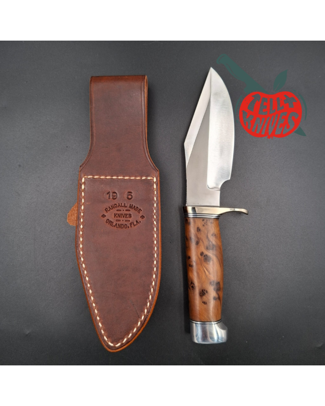 Randall Made Knives Modello 19-5 Bushmaster – Thuja – Argento nichelato – Becco di corvo