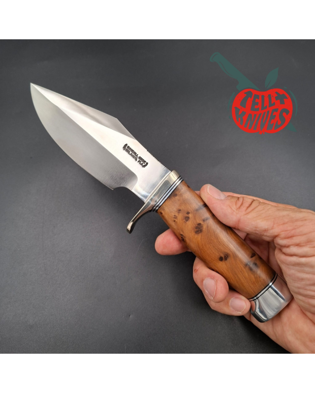 Randall Made Knives Model 19-5 Bushmaster – Thuya – Nickel Silver – Crow’s Beak