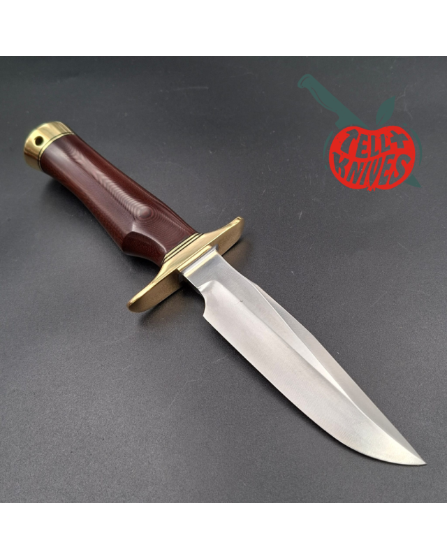 Randall Made Knives Modello 1-5 – Micarta marrone rossiccio – Ottone – 5 opzioni