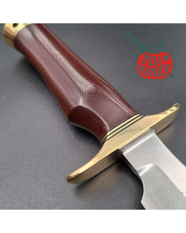 Randall Made Knives Modello 1-5 – Micarta marrone rossiccio – Ottone – 5 opzioni