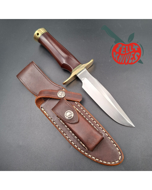 Randall Made Knives Modell 1-5 – Maroon Micarta – Messing – 5 Varianten