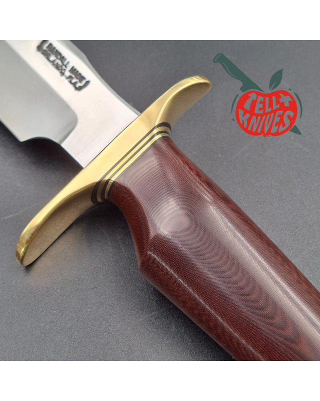 Randall Made Knives Modello 1-8 – Micarta marrone rossiccio – Ottone – 5 opzioni