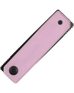 CIVIVI Kukei C25036-1 – Nitro-V Black Stonewashed – Powder Pink G10