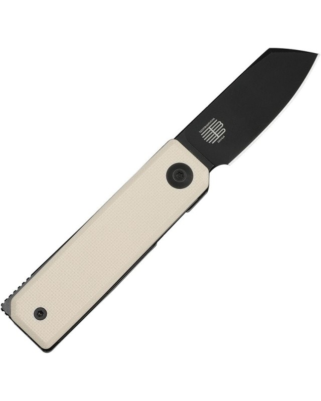 CIVIVI Kukei C25036-3 – Nitro-V Black Stonewashed – Ivory G10