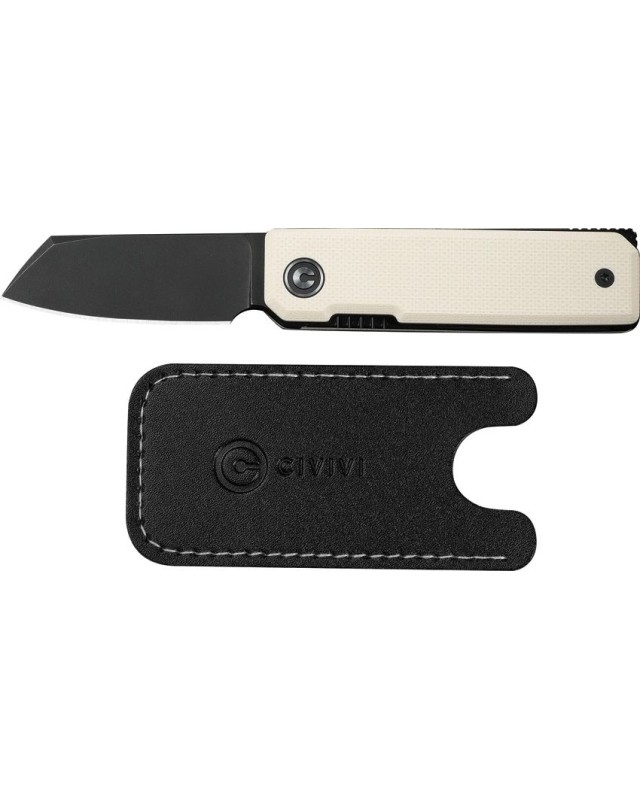 CIVIVI Kukei C25036-3 – Nitro-V Black Stonewashed – Ivory G10