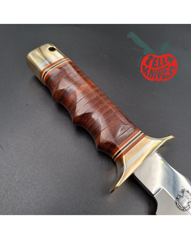 Al Mar 4008 SF-SOG Early Production – Stacked Leather – Seki Japan