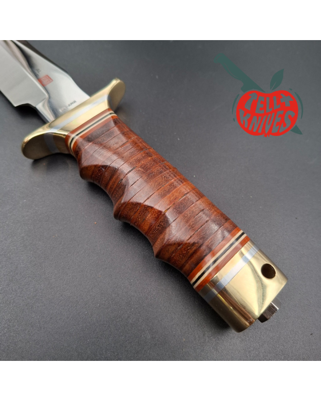 Al Mar 4008 SF-SOG Early Production – Stacked Leather – Seki Japan