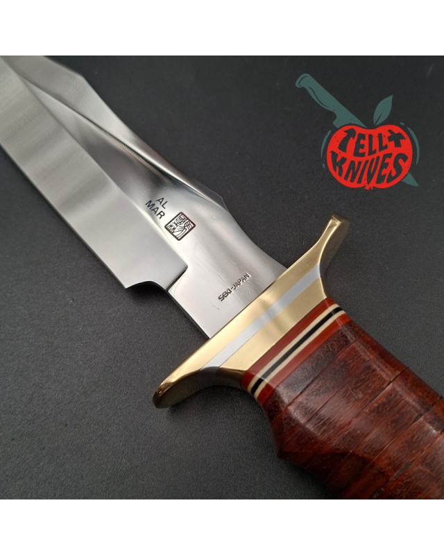 Al Mar 4008 SF-SOG Early Production – Stacked Leather – Seki Japan