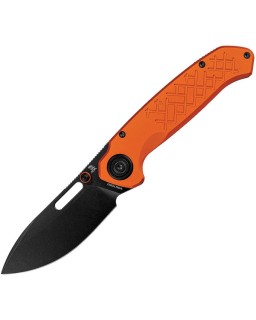 Vosteed Zander Blackwash S35VN Steel Blade Orange Aluminium Handle Vanchor Lock