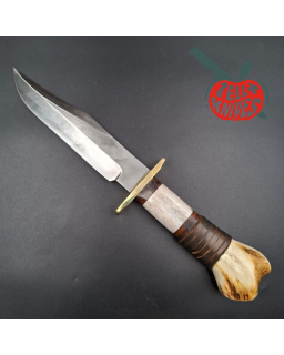 La Grotte du Loup Big Bowie Custom – Bois de Cerf & Cuir