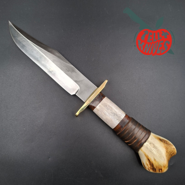 La Grotte du Loup Big Bowie Custom – Bois de Cerf & Cuir