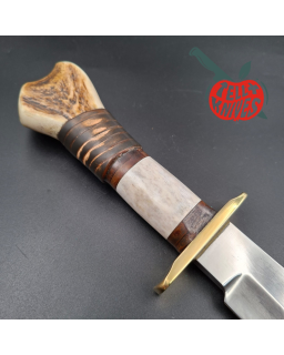 La Grotte du Loup Big Bowie Custom – Bois de Cerf & Cuir