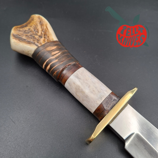 La Grotte du Loup Big Bowie Custom – Bois de Cerf & Cuir