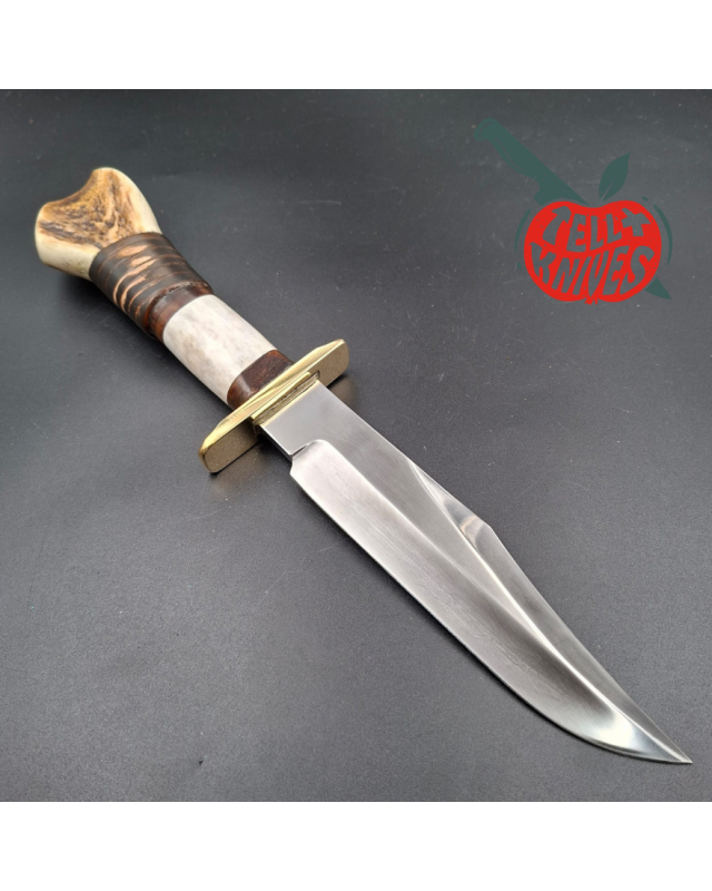 La Grotte du Loup Big Bowie Custom – Bois de Cerf & Cuir