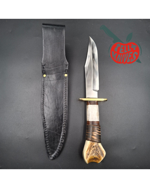 La Grotte du Loup Big Bowie Custom – Bois de Cerf & Cuir