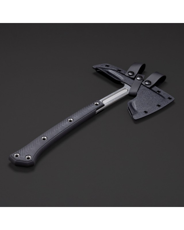 TRC Knives Never Kneel – Tomahawk en acier Sleipner et G10 noir