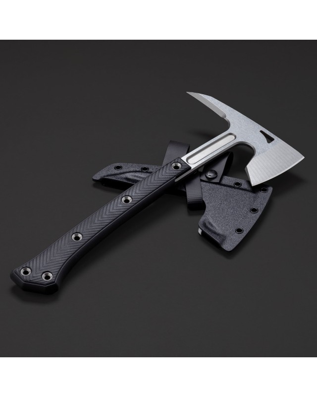 TRC Knives Never Kneel – Tomahawk en acier Sleipner et G10 noir