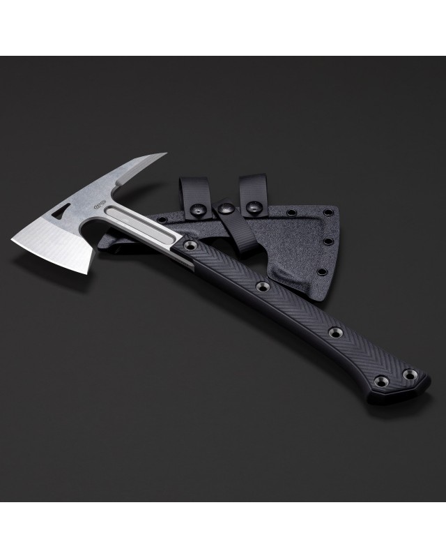 TRC Knives Never Kneel – Tomahawk en acier Sleipner et G10 noir