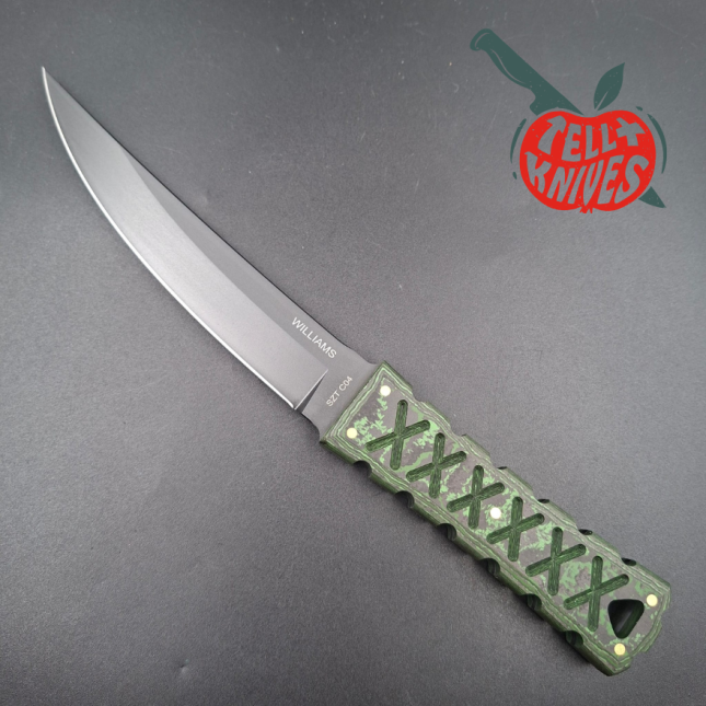 Williams Blade Design SZT C04 Shobu Zukuri Tanto Custom – RWL 34 / FatCarbon Jungle Wear