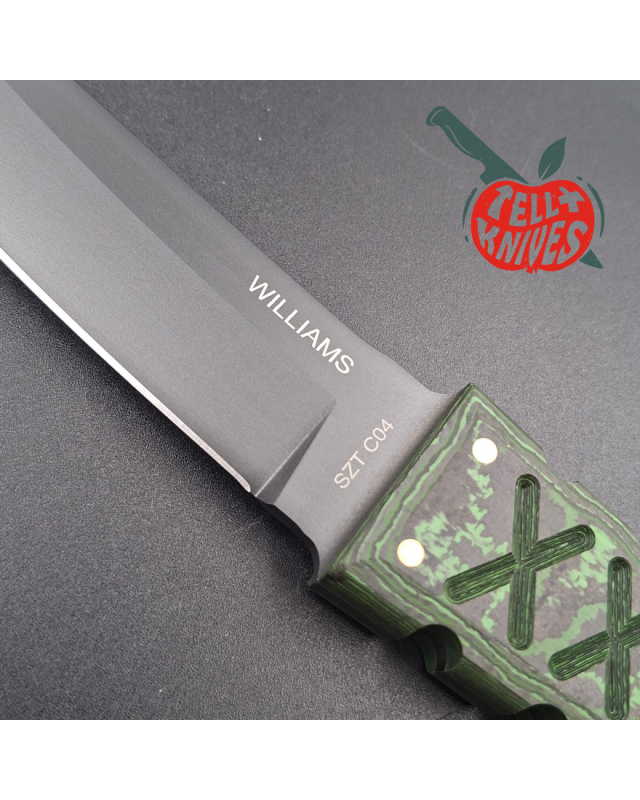 Williams Blade Design SZT C04 Shobu Zukuri Tanto Custom – RWL 34 / FatCarbon Jungle Wear