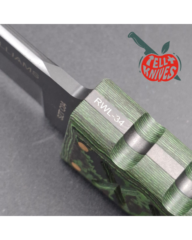 Williams Blade Design SZT C04 Shobu Zukuri Tanto Custom – RWL 34 / FatCarbon Jungle Wear
