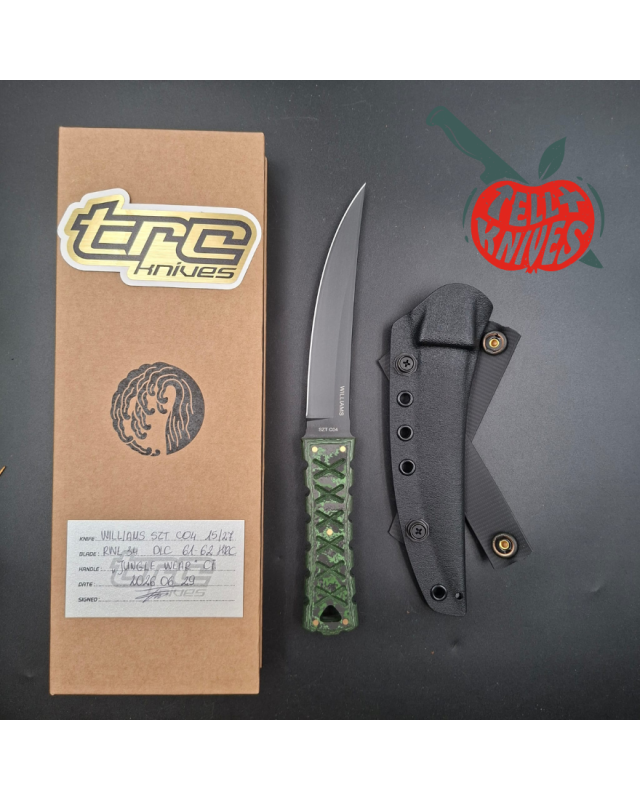 Williams Blade Design SZT C04 Shobu Zukuri Tanto Custom – RWL 34 / FatCarbon Jungle Wear